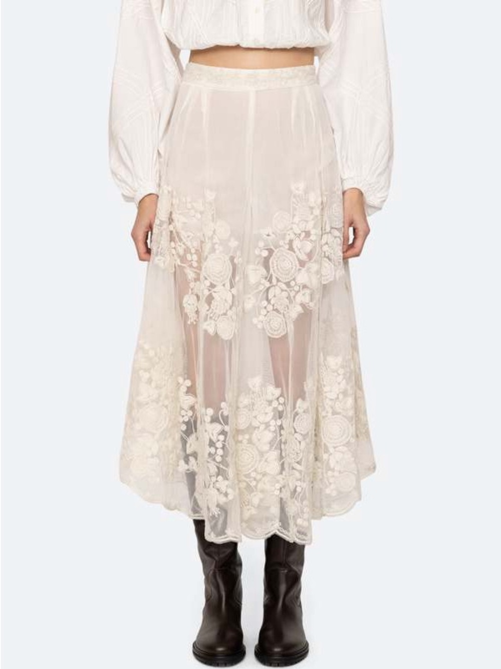 Sea New York Arielle Lace Flared Pants